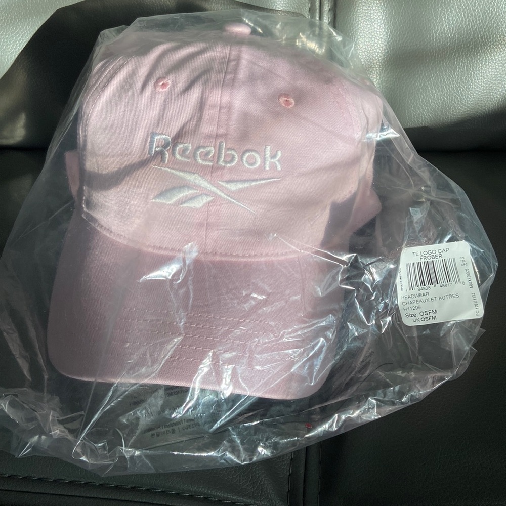 Women’s Reebok Pink with White Logo Hat. NWT